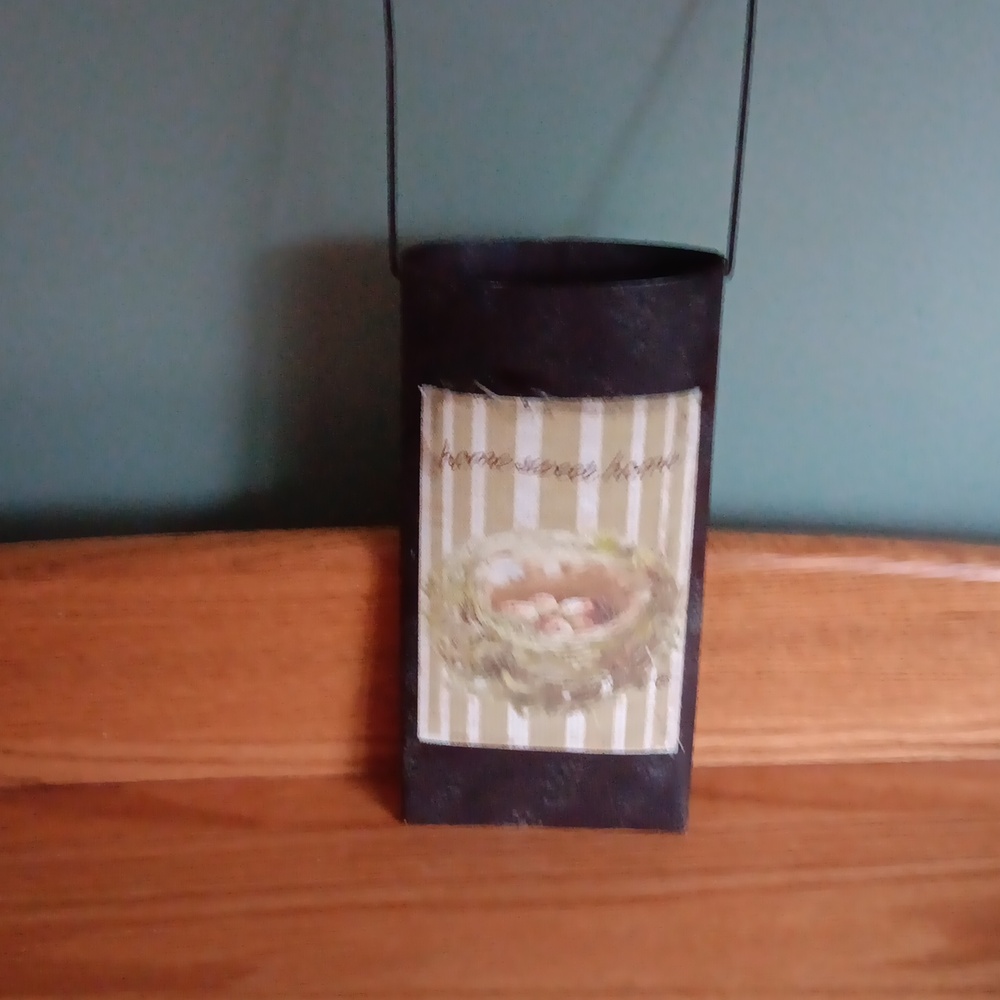 Brown Metal Pail